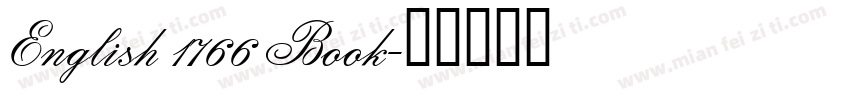 English 1766 Book字体转换